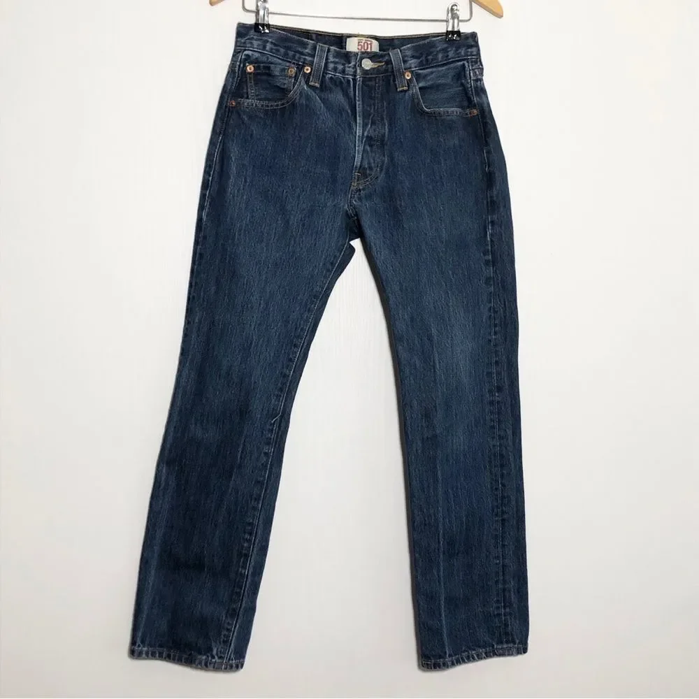 Levi’s Jeans Mens 29 w 31 L Blue 501XX Y2K Straight Leg Button Fly